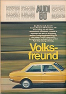 Testbericht: Volksfreund - Fahrbericht Audi 80 (auto motor und sport / Nr. 15 / 1972 - Seite 58)
