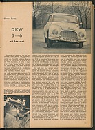 Testbericht: Unser Test - DKW 3 = 6 mit Saxomat (auto motor und sport / Nr. 9 / 1957 - Seite 13)