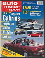 Seite  von Übersicht: auto motor und sport / Nr. 7 / 1994 - Titelseite