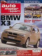 Seite  von Übersicht: auto motor und sport / Nr. 1 / 2003 - Titelseite