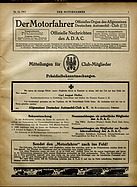 Seite 1 von ADAC Motorfahrer Nr. 52 / 1917 vom 29.12