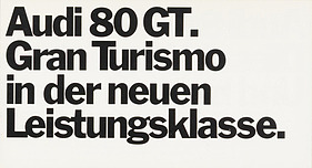 Audi 80 GT – Verkaufsprospekt (1973)