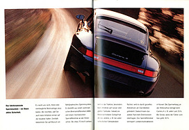 Die Idee Porsche 911 - Porsche 993 - Verkaufsliteratur (1996) - Seiten 28 und 29
