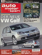 Seite  von Übersicht: auto motor und sport / Nr. 16 / 2003 - Titelseite