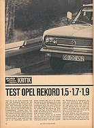 Testbericht: Test Opel 1,5 - 1,7 - 1,9 (auto motor und sport / Nr. 25 / 1965 - Seite 16)
