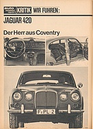 Testbericht: Der Herr aus Coventry - Test Jaguar 420 (auto motor und sport / Nr. 5 / 1967 - Seite 32)