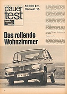 Testbericht: Das rollende Wohnzimmer - Renault 16 im 50'000km Dauertest (auto motor und sport / Nr. 13 / 1968 - Seite 56)