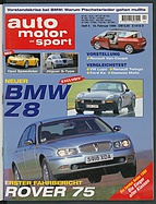 Seite  von Übersicht: auto motor und sport / Nr. 4 / 1999 - Titelseite