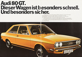 Audi 80 GT – Verkaufsprospekt (1973) – Seite 2 und 3