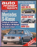 Seite  von Übersicht: auto motor und sport / Nr. 26 / 1990 - Titelseite