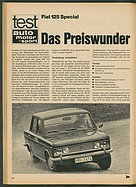 Testbericht: Das Preiswunder - Fiat 125 Special (auto motor und sport / Nr. 10 / 1969 - Seite 60)