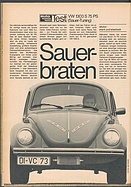 Testbericht: Sauerbraten - VW 1303 S (Sauer-Tuning) (auto motor und sport / Nr. 9 / 1973 - Seite 114)