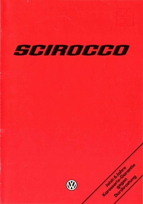 VW Scirocco - Verkaufsprospekt 1979