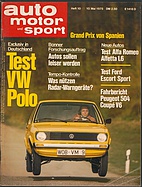 Seite 1 von auto motor und sport Nr. 10 / 1975
