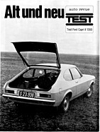 Testbericht: Alt und neu - Ford Capri II 1300 L (im historischen Test) - auto revue 4/1974 - Seite 20