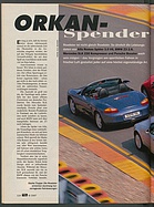 Testbericht: Orkan-Spender - Vergleich Alfa Romeo Spider 3.0 V6, BMW Z3 2.8i, Mercedes-Benz SLK 230 Kompressor und Porsche Boxster (auto motor und sport / Nr. 8 / 1997 - Seite 114)