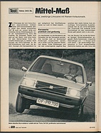 Testbericht: Mittel-Maß - Test Volvo 343 DL (auto motor und sport / Nr. 23 / 1976 - Seite 74)