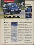Testbericht: Multi-Kulti - Test Fiat Multipla Diesel (auto motor und sport / Nr. 13 / 2004 - Seite 78)