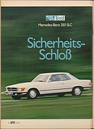 Testbericht: Sicherheitsschloss - Mercedes-Benz 350 SLC (auto motor und sport / Nr. 10 / 1972 - Seite 66)