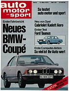 Seite 1 von auto motor und sport Nr. 6 / 1976