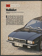 Testbericht: Halbblut - Test De Tomaso Longchamp (auto motor und sport / Nr. 10 / 1978 - Seite 58)