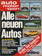 Seite 1 von auto motor und sport Nr. 19 / 1977