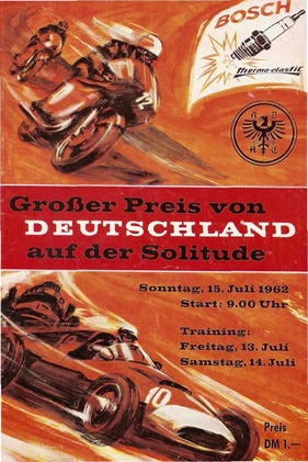 Programm zum Rennen auf der Solitude 1962