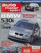 Seite  von Übersicht: auto motor und sport / Nr. 11 / 2003 - Titelseite
