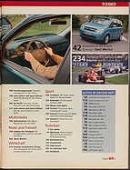 Seite 5 von Übersicht: auto motor und sport / Nr. 7 / 2003 - Titelseite