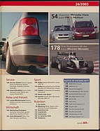 Seite 5 von Übersicht: auto motor und sport / Nr. 26 / 2003 - Titelseite