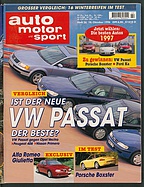 Seite  von Übersicht: auto motor und sport / Nr. 22 / 1996 - Titelseite