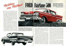 Testbericht: Ford Fairlane 500 - Hobby 9 1959 - Seiten 60 und 61