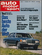 Seite 1 von auto motor und sport Nr. 21 / 1975