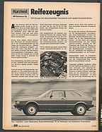 Testbericht: Reifezeugnis - Kurztest VW Scirocco GL (auto motor und sport / Nr. 2 / 1978 - Seite 72)