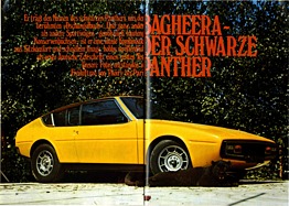 Testbericht: Bagheera, der schwarze Panther - Test Matra Bagheera - hobby 19/1973 - Seiten 34 und 35