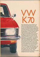 Testbericht: 50'000 Kilometer Dauertest - VW K 70 (auto motor und sport / Nr. 3 / 1972 - Seite 52)