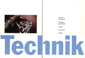 Die Idee Porsche 911 - Porsche 993 - Verkaufsliteratur (1996) - Seiten 72 und 73
