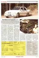 Testbericht: Test Ford Sierra 2.0 Cosworth 4 x 4 (AR-Zeitung Nr. 25 / 1990 vom 14.Jun.1990 - Seite 19)