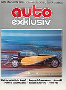 Page 1 of Auto exklusiv Nr. 2 / 1987