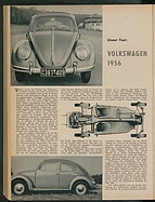 Testbericht: Unser Test - Volkswagen 1956 (auto motor und sport / Nr. 20 / 1955 - Seite 22)