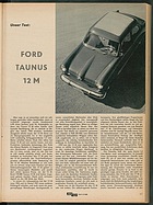 Testbericht: Unser Test - Ford Taunus 12M (auto motor und sport / Nr. 13 / 1958 - Seite 17)