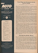Seite 3 von Übersicht: Das Auto / Nr. 5 / 1949 - Titelseite