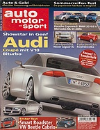 Seite  von Übersicht: auto motor und sport / Nr. 6 / 2003 - Titelseite