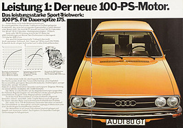 Audi 80 GT – Verkaufsprospekt (1973) – Seite 4 und 5