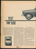 Testbericht: Test VW 1500 (auto motor und sport / Nr. 21 / 1961 - Seite 24)