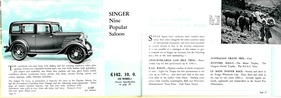Singer Cars - Gesamtprogramm 1935 - Seiten 14 und 15