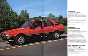 Alfa Romeo Giulietta - Verkaufsprospekt (1981) - Seiten 8 und 9