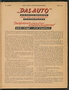 Seite 1 von Übersicht: Das Auto / Nr. 5 / 1947 - Titelseite