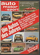 Seite 1 von auto motor und sport Nr. 25 / 1971