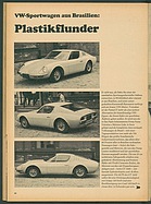 Testbericht: Plastik-Flunder - VW-Sportwagen aus Brasilien (auto motor und sport / Nr. 4 / 1969 - Seite 46)